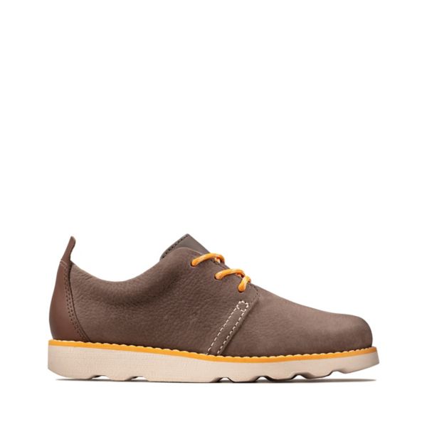 Clarks Boys Crown Park Kid Casual Shoes Brown | USA-5247618